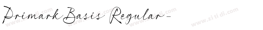 PrimarkBasis Regular字体转换